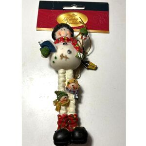 New Treasured Times Holiday Collections Snowman Caroler Ornament